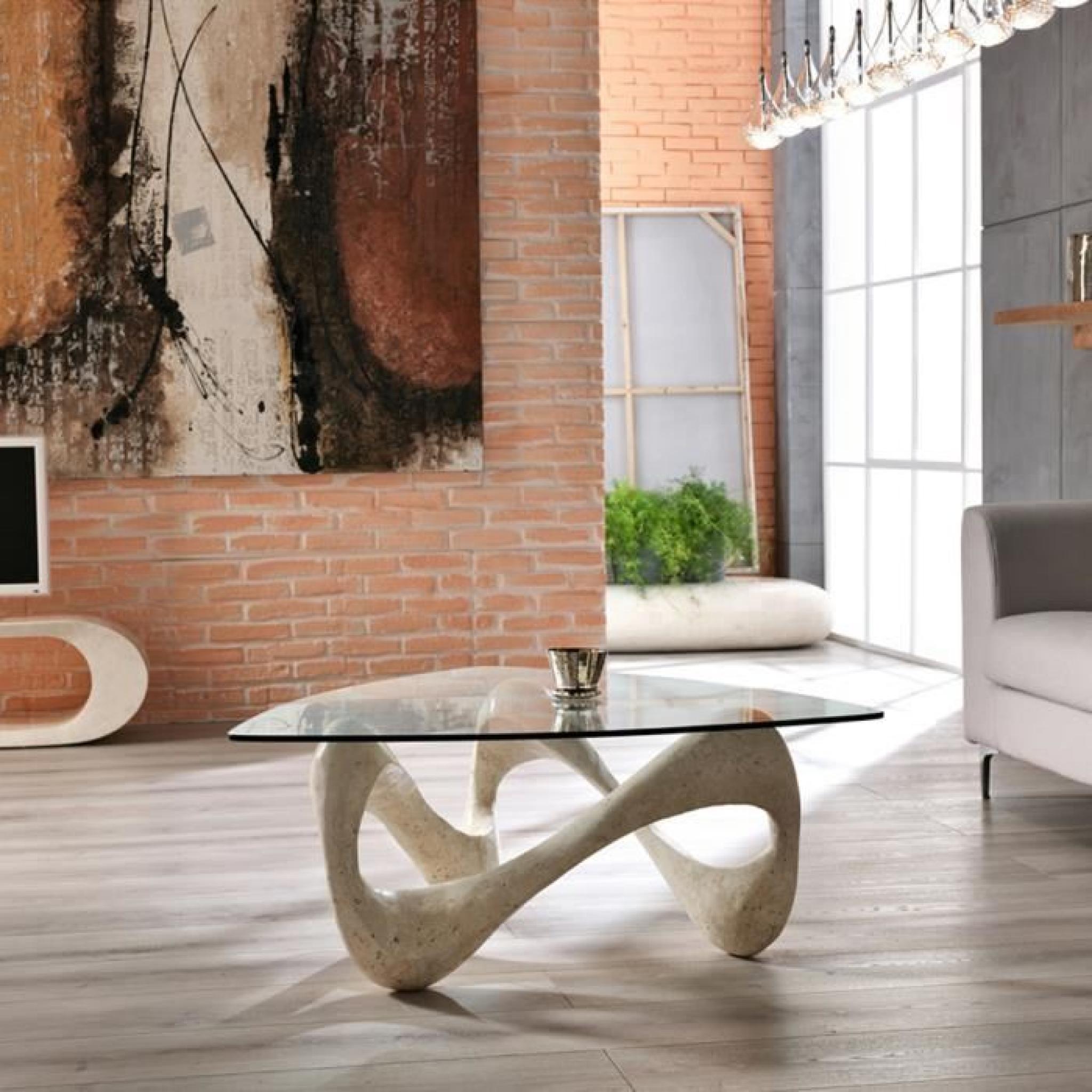 Table basse pierre pas cher