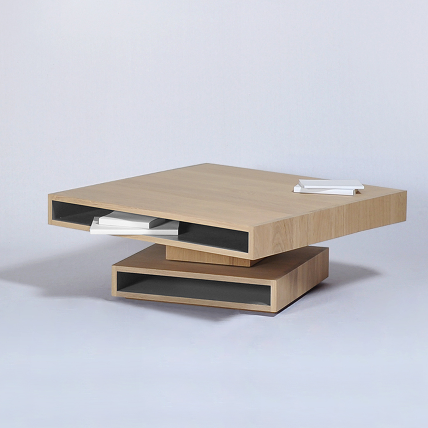Table basse pivotant bois