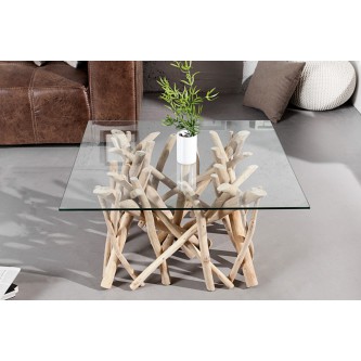 Table basse design bois flotte