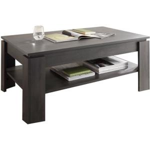 Table basse bois gris anthracite