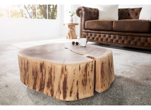 Table basse bois masif