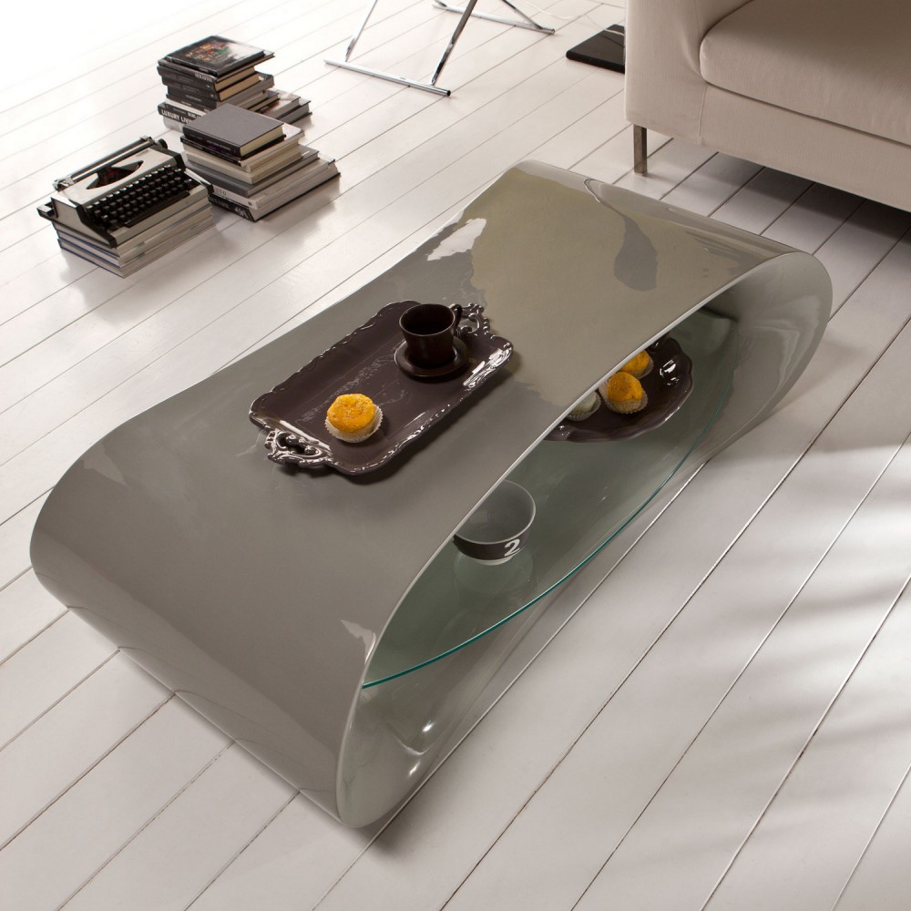 Table basse design grise
