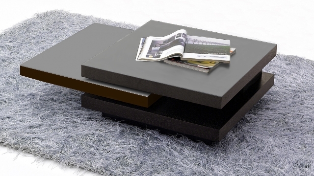 Table basse design wenge