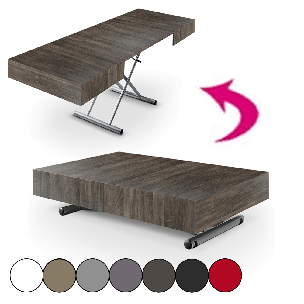 Table basse extensible relevable design