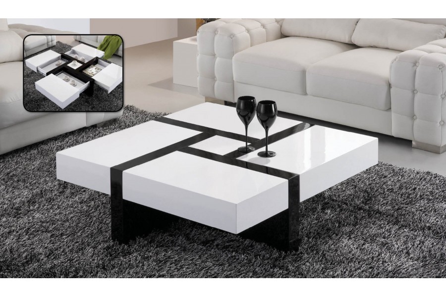 Table basse pas cher blanche