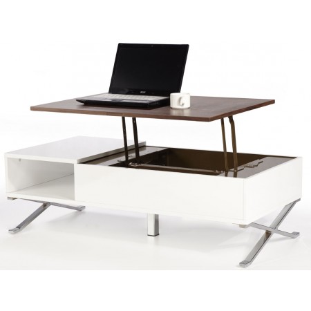 Table basse relevable style scandinave