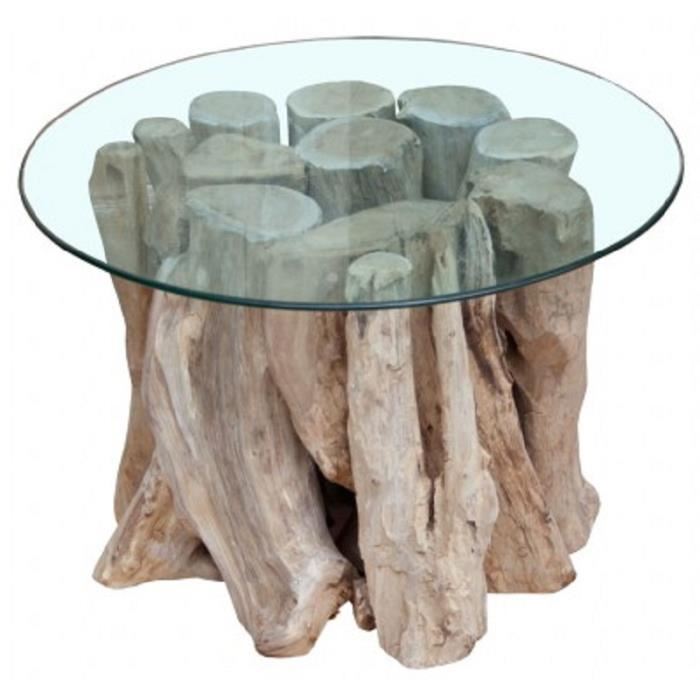 Table basse bois flotté pas cher