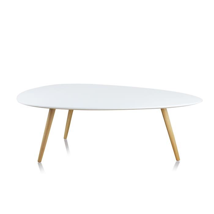 Table basse scandinave blanche et grise