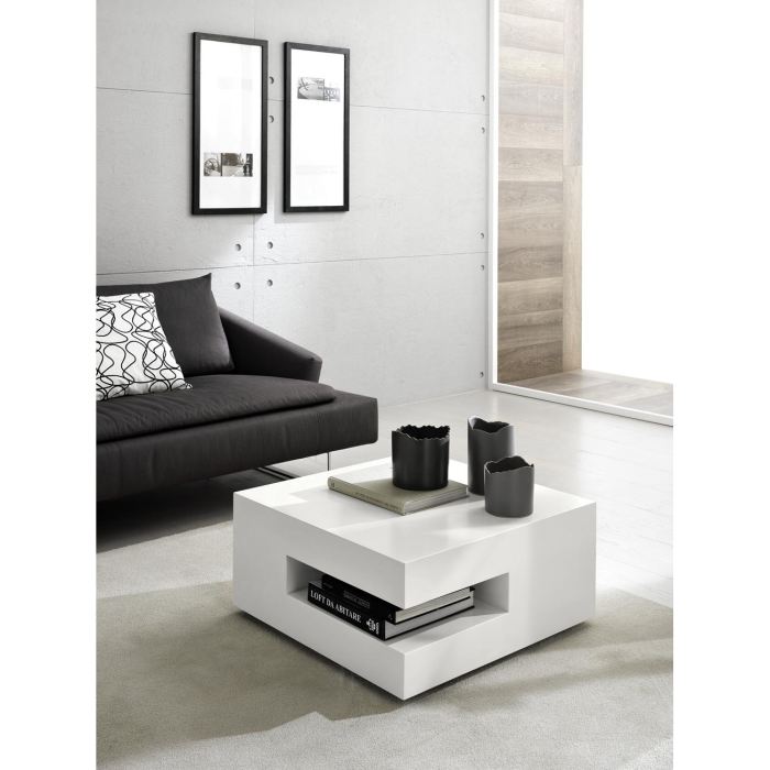 Square deco table basse relevable