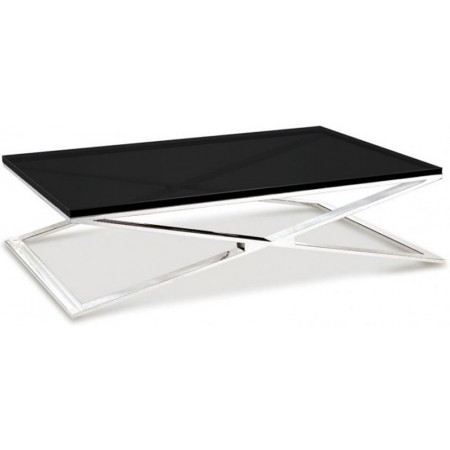 Table basse design en verre trempé