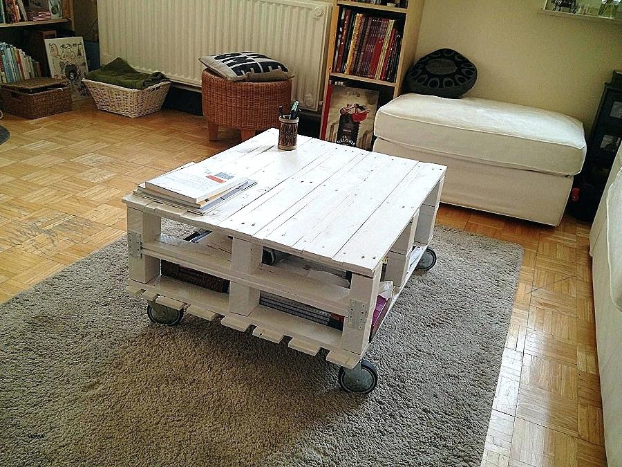 Image de table basse en palette