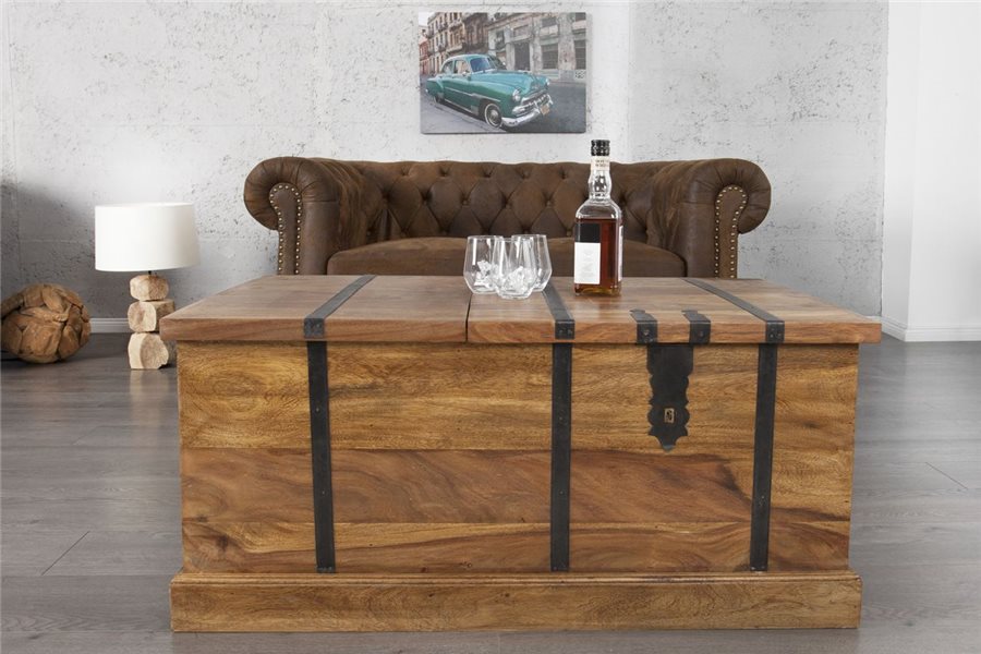 Table basse en bois qui s'ouvre