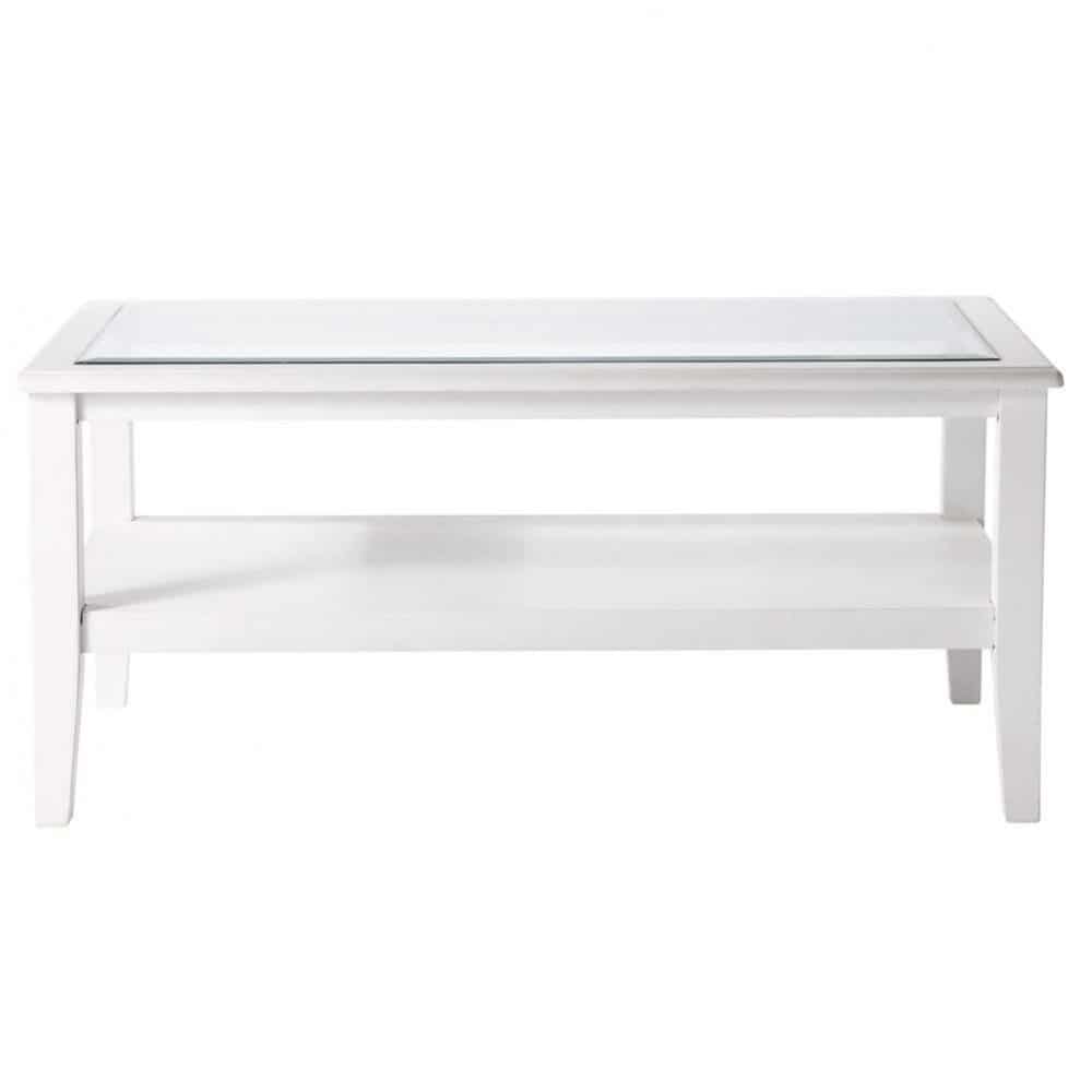 Table basse vintage bois massif