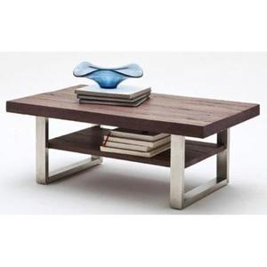 Table basse rectangulaire bois foncé