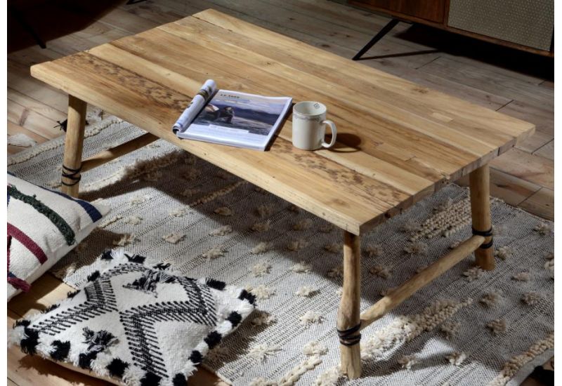 Table basse en bois recyclé