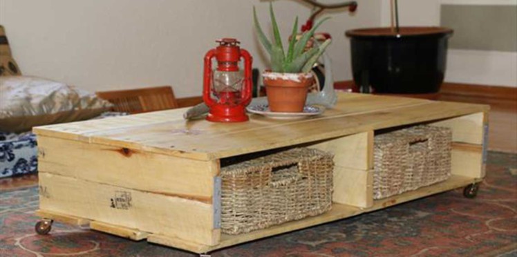 Photo palette table basse