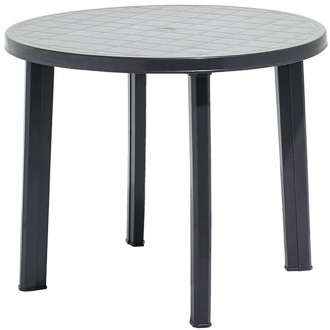 Table basse ronde plastique