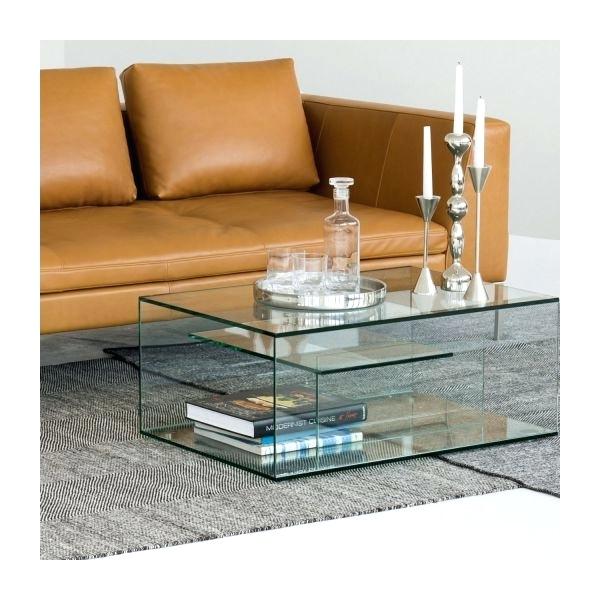 Table basse en verre chez habitat