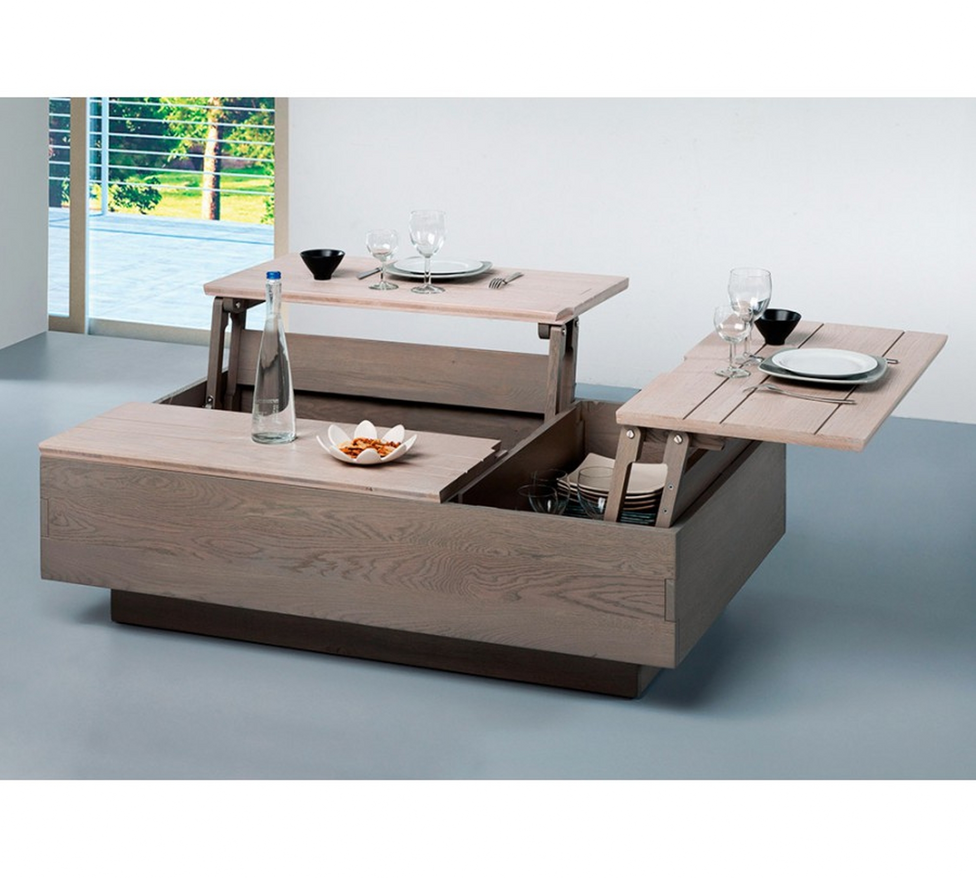 Table basse escamotable gifi