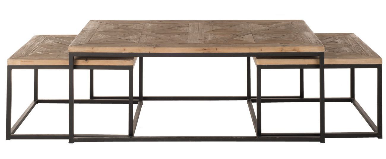 Table Basse En Bois Et Fer