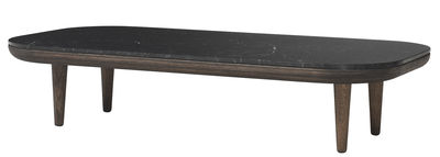 Table basse plateau marbre noir