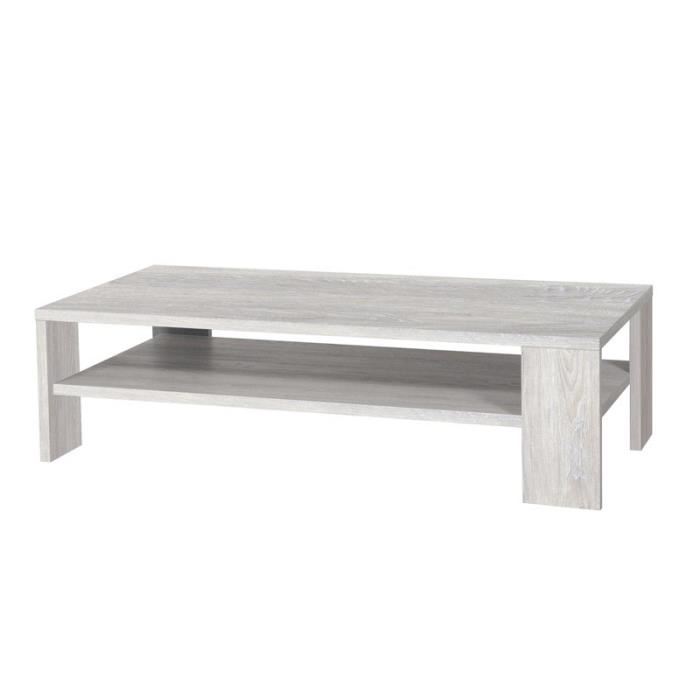 Table basse bois clair gris