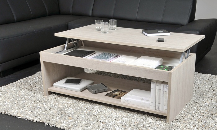 Table basse plateau relevable groupon