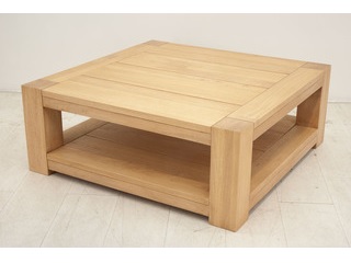 Table basse bois 110x110
