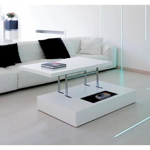 Table basse relevable bar