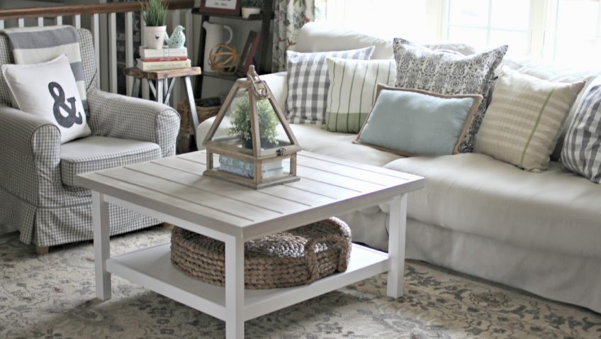 Table basse relevable blanc ikea