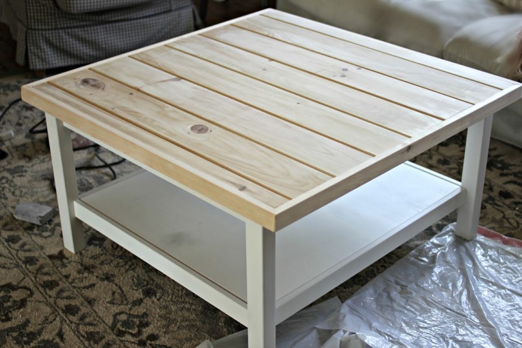 Table basse ikéa bois