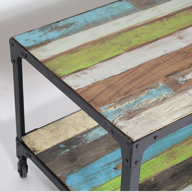 Table basse bar couleur bois