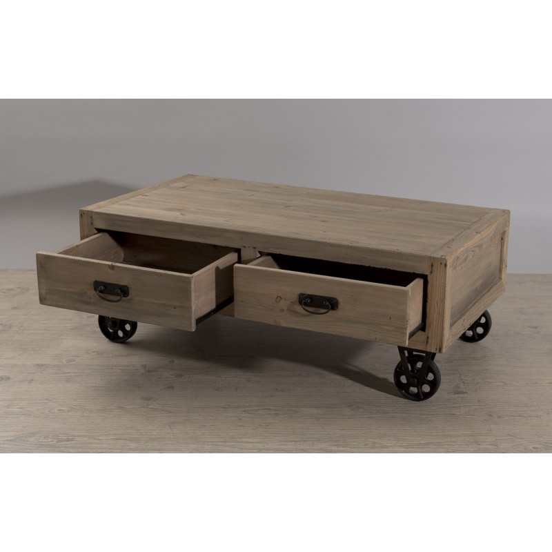 Table basse industrielle promo
