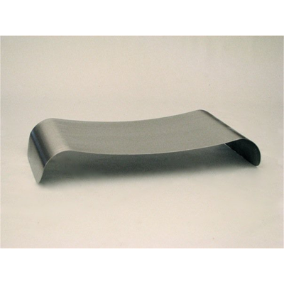 Table basse design inox brossé