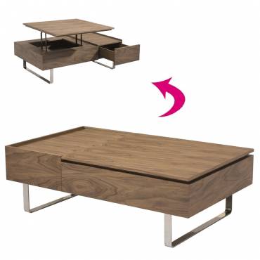 Table basse relevable oralia wengé