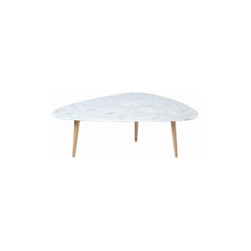 Table basse tripode marbre