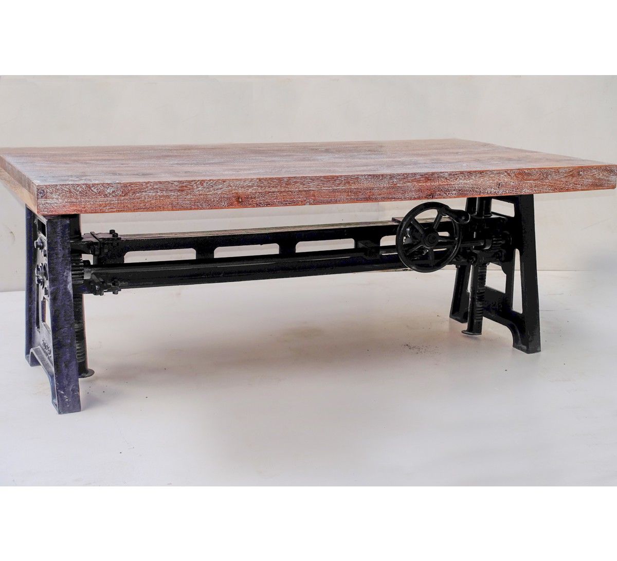Table basse plateau bois pieds metal
