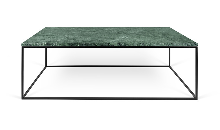 Table basse marbre noyer