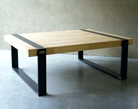 Table basse en métal et bois longueur 130cm clayton