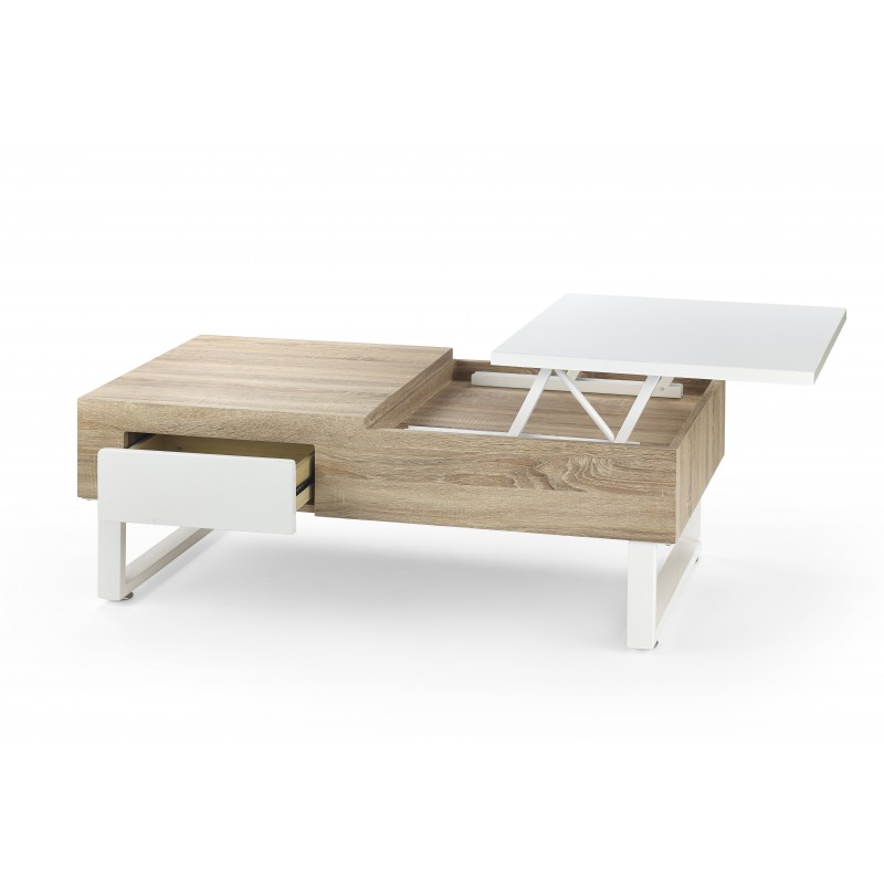 Table basse chene relevable