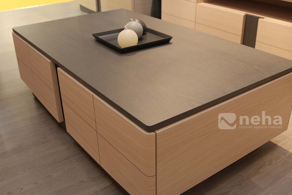 Table basse design plateau ceramique