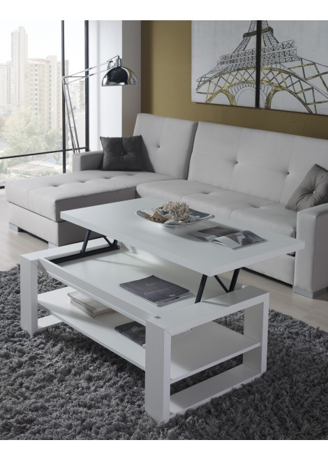 Table basse laqué relevable