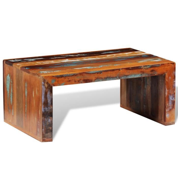 Table basse bois récupération