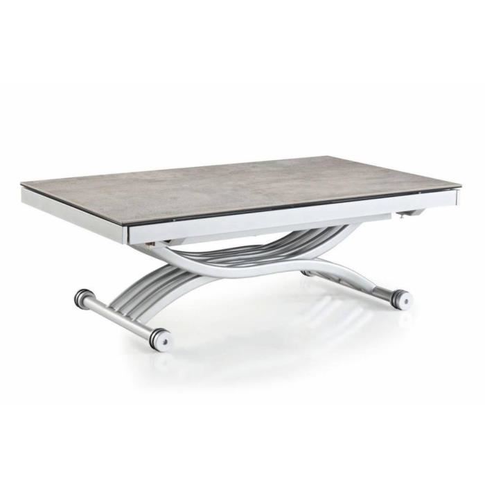 Table basse bar plateau relevable ceram