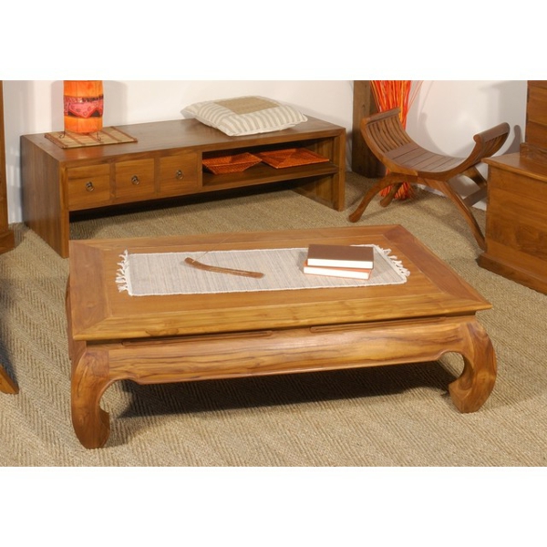 Table basse opium bois