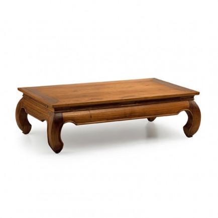 Table basse opium bois et chiffon