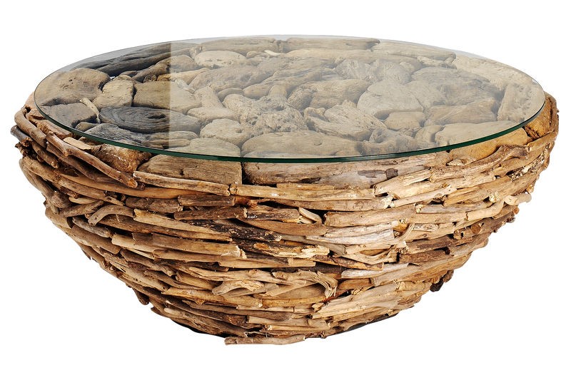 Table basse original bois