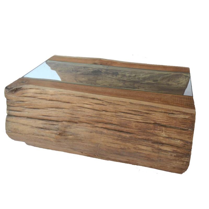 Table basse tronc de bois