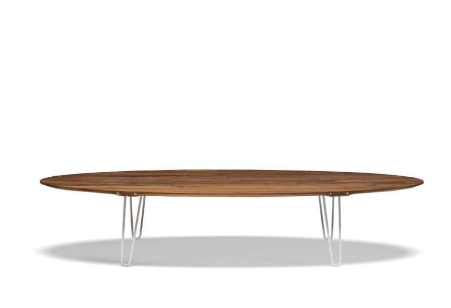 Table basse ovale bois pas cher