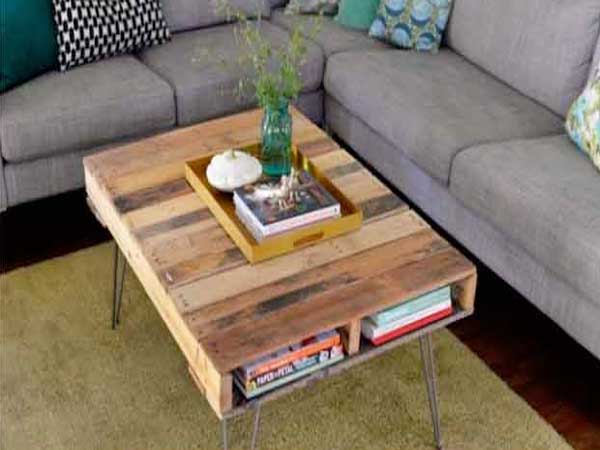 Table basse palette europe tuto
